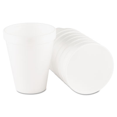Foam Drink Cups, 10oz, White