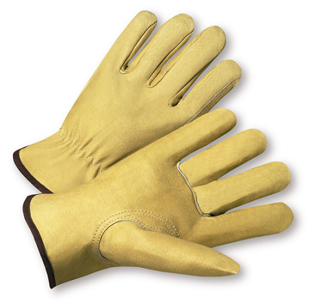 Select Grain Pigskin Leather Driver Gloves, Dozen
