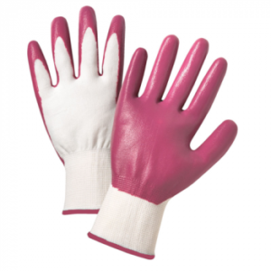 Ladies Nitrile Coated Nylon Shell Gloves, Dozen
