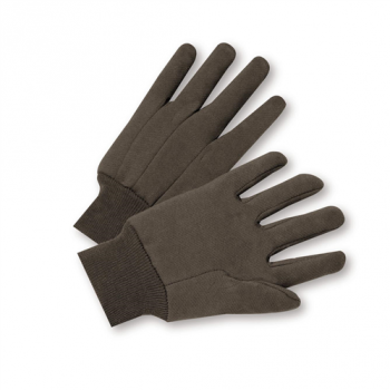 Ladies Brown Jersey Gloves, Dozen