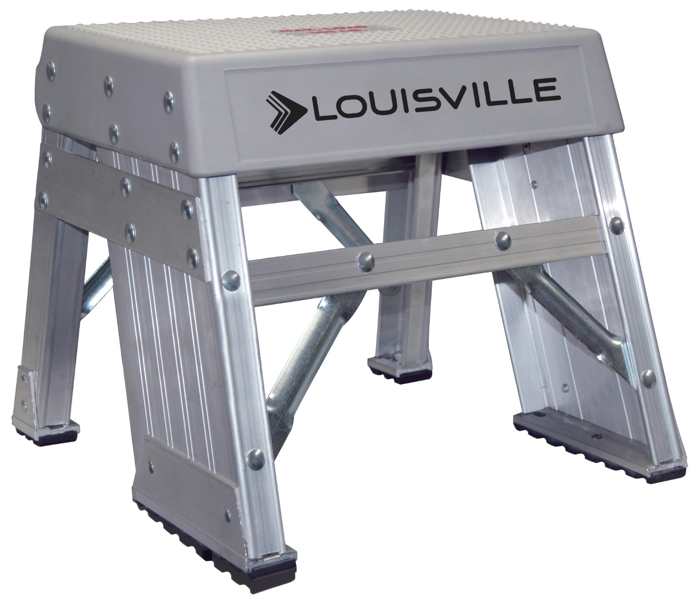 Louisville 1' Aluminum Industrial Step Stool 300lbs. Capacity