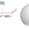 Acrylic Clear Smooth Sphere DIA- 6" MIN- 2.81" MAX- 4.50" (CUSTOM NECK)