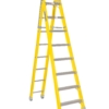 Louisville 8' Fiberglass Step to Straight Ladder 375lb. Capacity