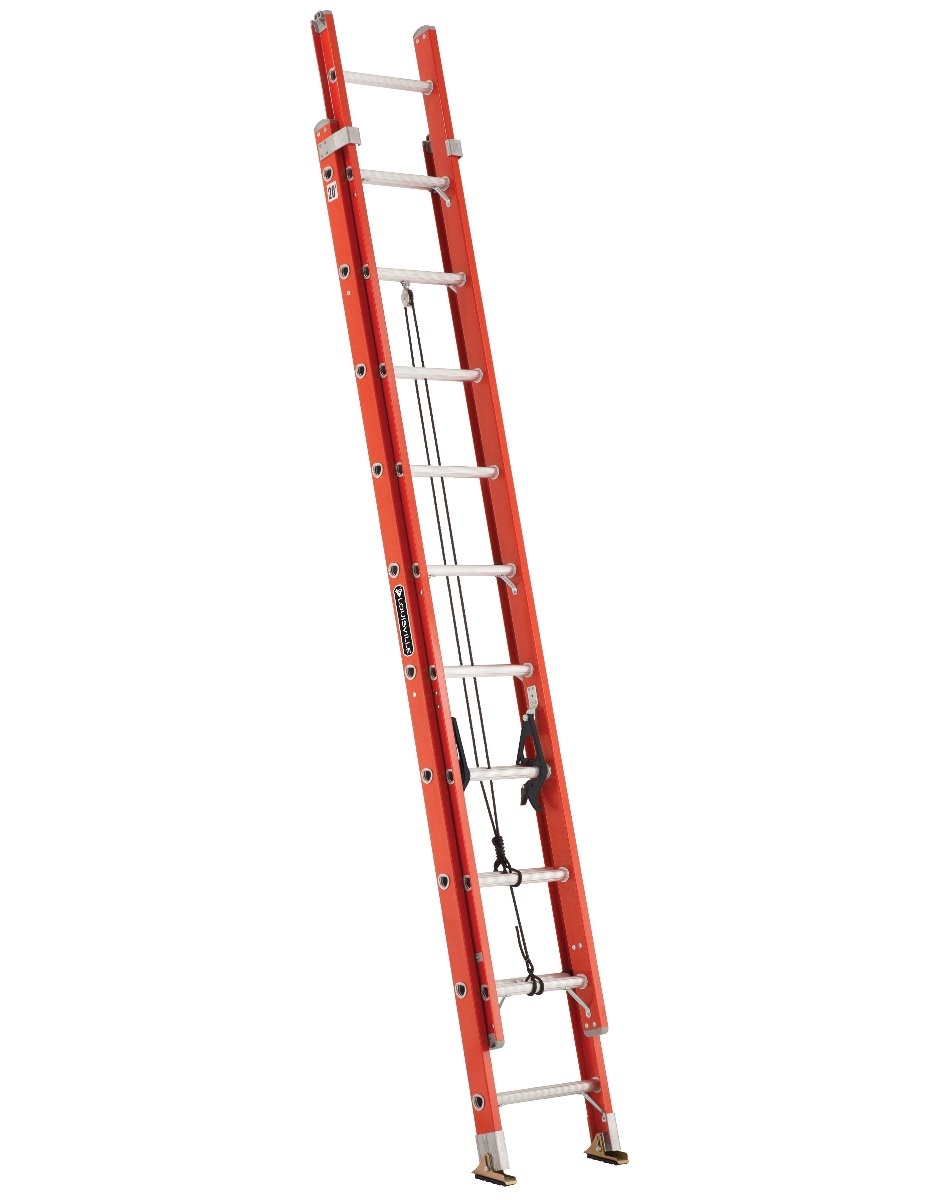 Louisville 20' Fiberglass Extension Ladder 300lbs. Capacity