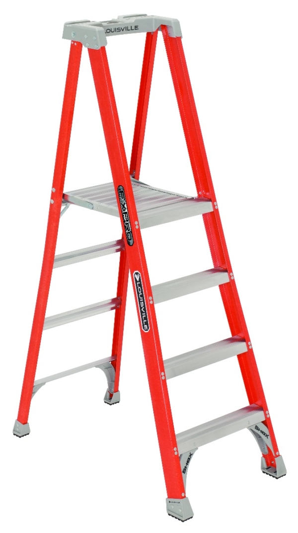 Louisville 4' Fiberglass Pro Platform Ladder 300lbs. Capacity