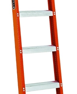 Louisville 6' Fiberglass Shelf Ladder 300lbs. Capacity