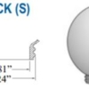Smooth Acrylic Clear Sphere DIA- 8" ID- 2.81" OD- 3.24" (Screw Neck)