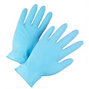 4 Mil Industrial Grade Powder Free Blue Nitrile Gloves, Size Small